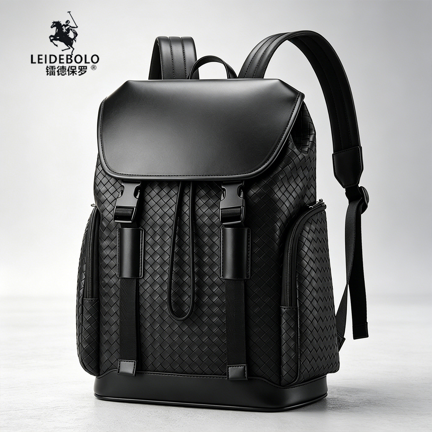 Radepaul Business Backpack Men's Large-Capacity School Bag Textured Computer Bag Commuting Business Trip Travel Backpack for Men