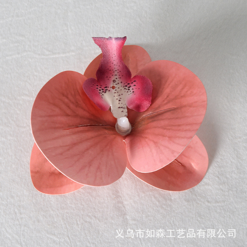 シミュレーションフィルム胡蝶蘭花頭花弁シミュレーション花アクセサリーヘアピンdiy手作りウェディングドレス装飾|undefined