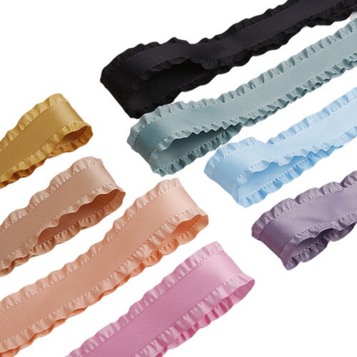 Ruffled polyester skirt ribbon diy handmade bow hair accessories clothing shoes flowers accessories gift box flowers ribbon