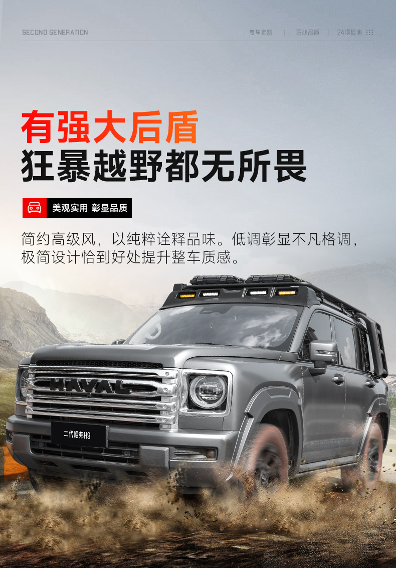 24 Models of the Second-Generation Haval H9 Special Anti-Scratch Wheel Arch Wide-Body Modification Anti-Scratch and Anti-Collision Thickened Wheel Arch Stickers Exterior Accessories