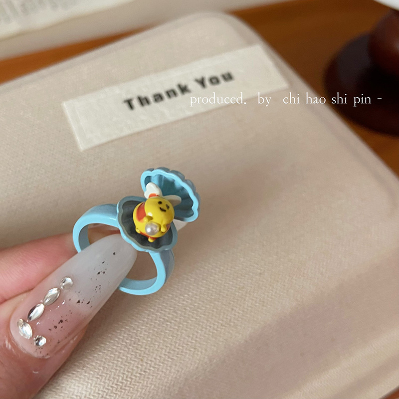 Anello due piccole api per donna gioiello di design esclusivo_voghion.com