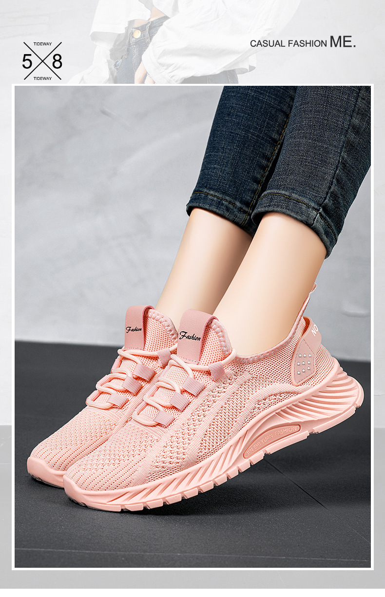 Women's Lightweight Breathable Flyknit Sneakers For Women_voghion.com