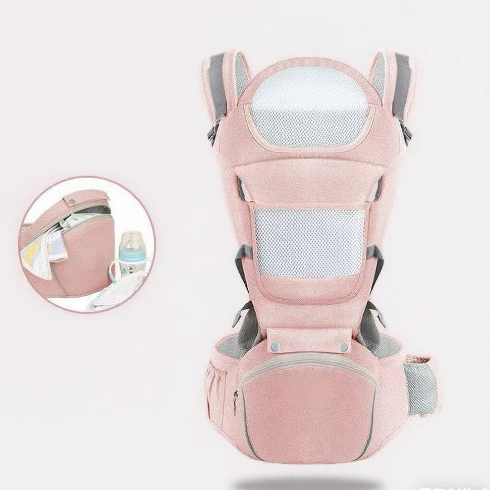 Cintos para bebés, taburete de cintura para bebés ligero multifuncional para cuatro estaciones, asiento delantero y trasero de doble propósito para llevar a un bebé image 5