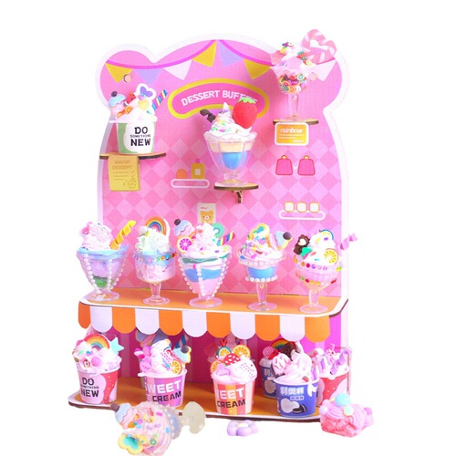 Mr. Toy's little dessert chef handmade diy wholesale simulation drink cup ice cream cup cream glue baking