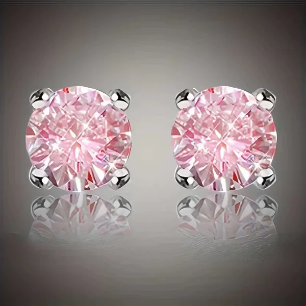European and American Cross-Border Temu Hot-Selling Four-Prong Ear Studs, Minimalist Earrings for Women, Versatile Zircon Earrings, Wholesale