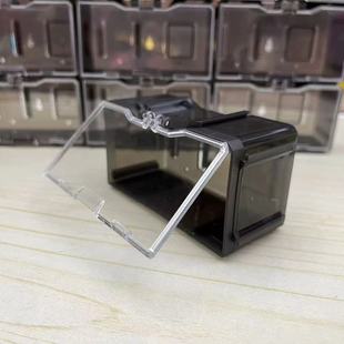 Building Block Transparent Display Box Alloy Car Artificial Sports Car Model Sliding Kidsren's Toy Ornaments Storage Box