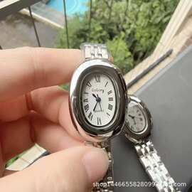 爆款浴缸系列中古风椭圆形表盘小金石英手表女款时尚复古石英表
