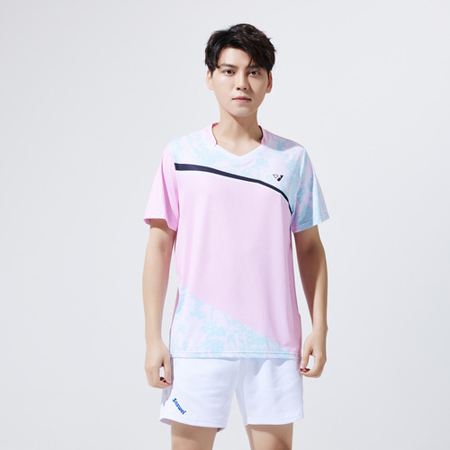 New style badminton suit sports set men and women short sleeve quick dry breathable training suit short skirt table tennis clothes printing 