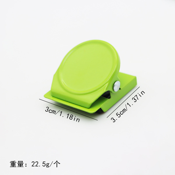 跨境糖果色强力磁吸夹子磁性冰箱贴彩色金属便签夹磁铁照片夹批发|undefined