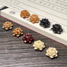 厂家直供手工莲花 印度小叶紫檀绿檀黄杨木 四五层莲花 木制配饰