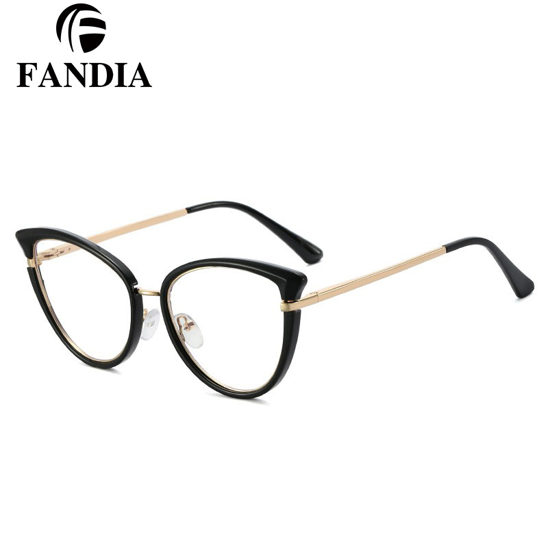 95303 nueva moda Comercio exterior TR gafas ópticas ojo de gato marco anti-azul gafas de luz hembra fábrica en stock venta al por mayor