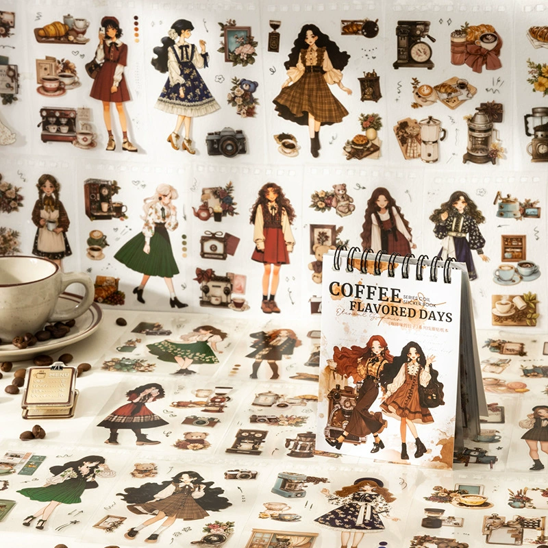 番茄酱少女 Coffee Flavored Days 系列 切割 フィルム ландшафтная коллажная наклейка на большой моток 1 типа