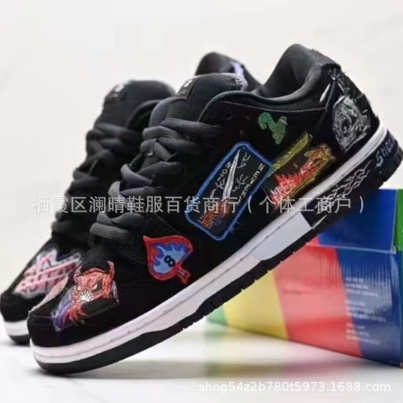 Dunk Casual Sports Skateboard Shoes Halloween Graffiti Artist Neckface X Sb Dunk Dq448