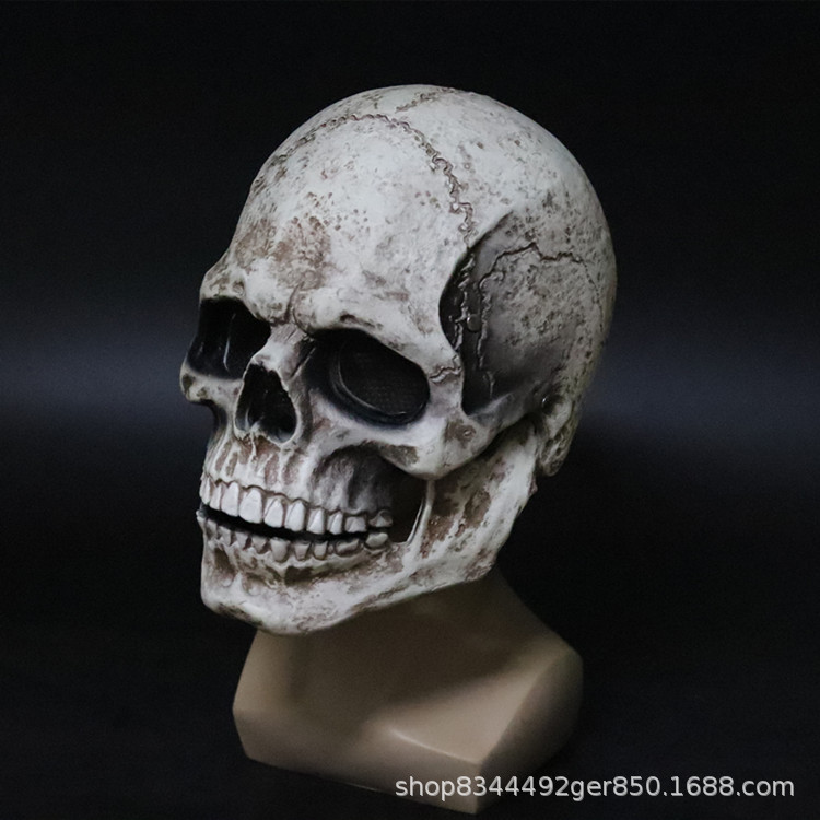 2021 transfronterizo nueva boca móvil cráneo máscara de cráneo cubierta de la cabeza Halloween horror máscara de cráneo
