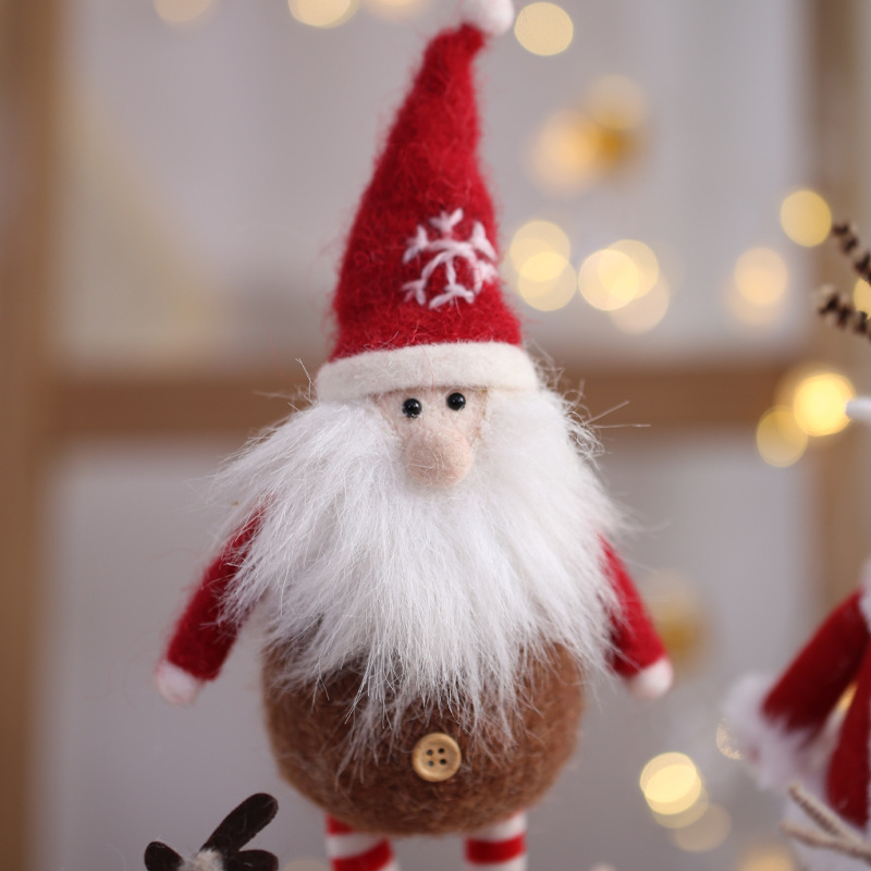 Mayorista Amazon Santa decora la escena muñeca creativa árbol de Navidad colgante decoración accesorios