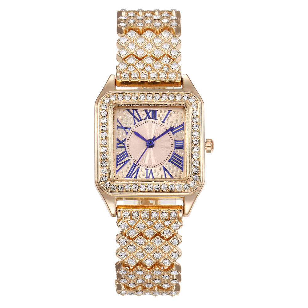 kuum müük mood Roman Wenzhong Diamond square naiste käekell naiste käekell kvartskell_voghion.com