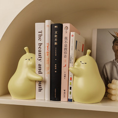 Bei Hanmei's creative never-divided pear ornaments, home decorations, cute huggable pear bookends, birthday gifts for best friends