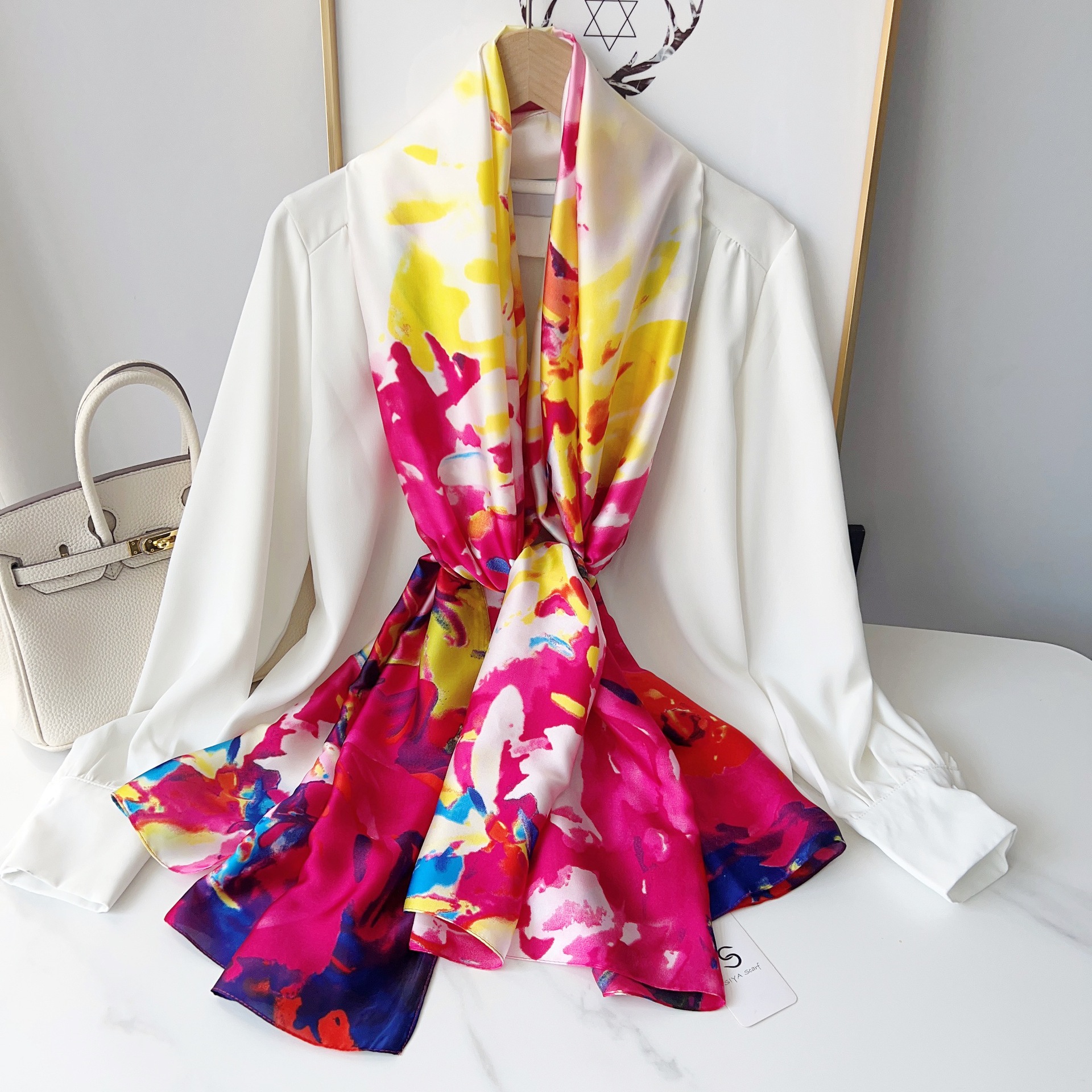 Bufanda delgada de verano bufanda protectora solar a prueba de sol fotografía de viaje playa bufanda al aire libre bufanda de playa de moda femenina Toalla de playa