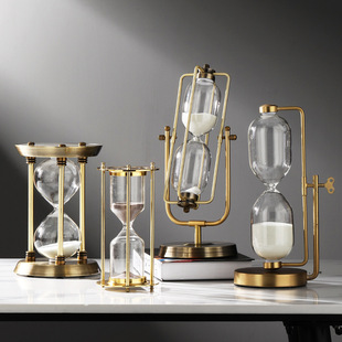Creative Home Accessories Gifts Scandinavian Hourglass Timer 30 Minutes 60 Minutes Office Study Decoration Ornaments