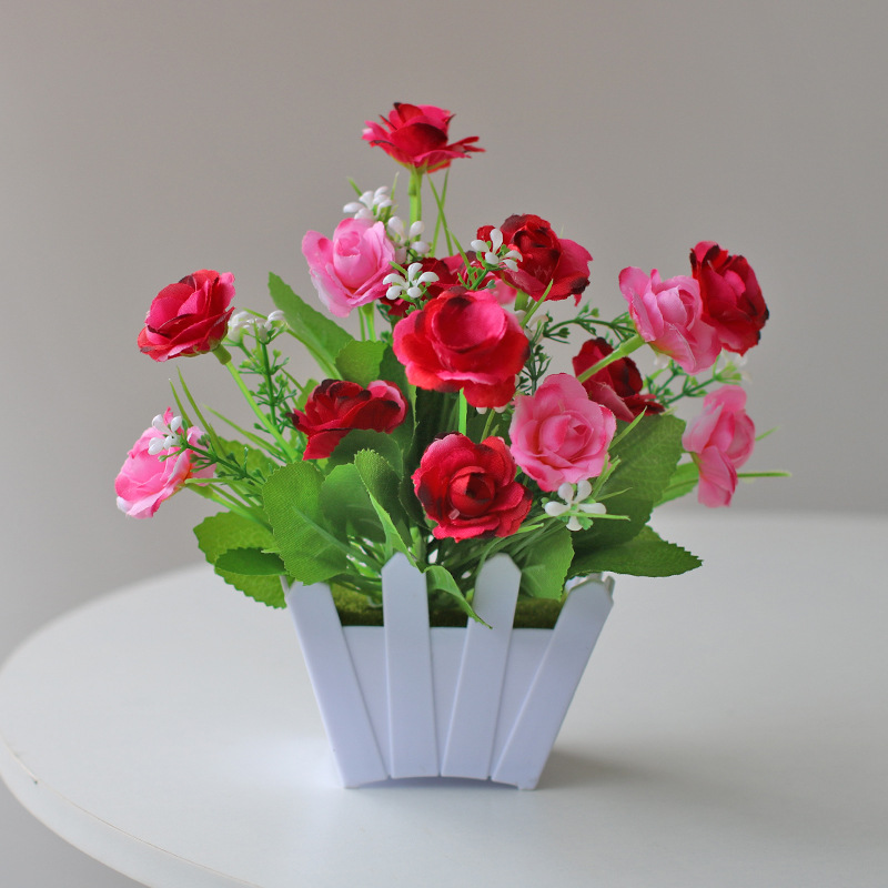 Planta artificial bonsai eucalipto Lysiana flor artificial planta verde Planta artificial decoración del hogar Fuente de la fábrica