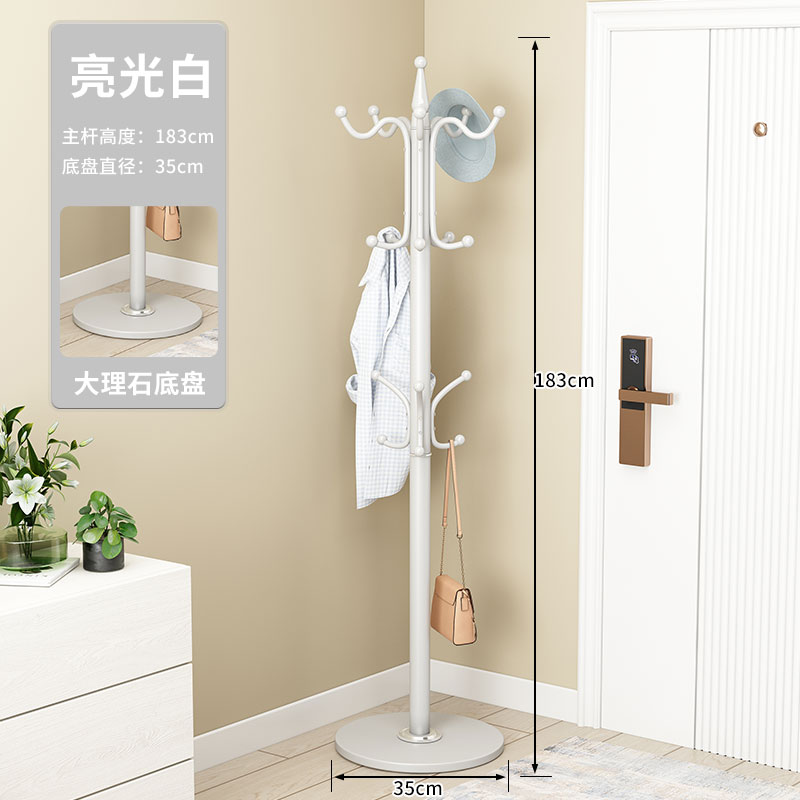 ⭐광택 있는 흰색 - 업그레이드된 16개 후크가 두꺼워졌습니다.❤35cm 대리석 섀시