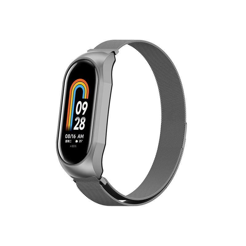 Special for Mi 8 [Metal Case] Magnetic Suction - Gray
