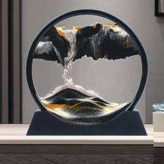 流砂絵画装飾品クリエイティブ 3D アートガラス液体装飾品流砂絵画ダイナミックリビングルームの装飾ギフト三次元