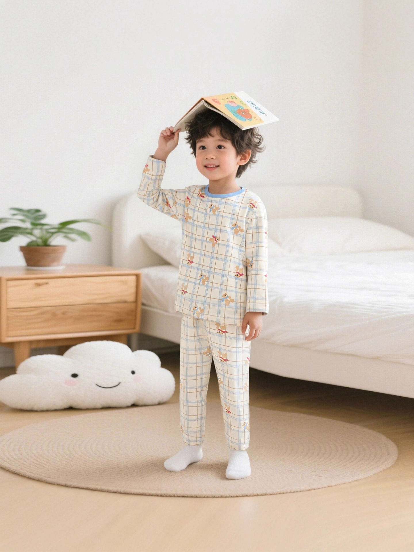Niños Laica ropa para el hogar para niños Hombres y Niñas A clase de chaqueta de otoño pantalones de otoño conjunto de pijamas