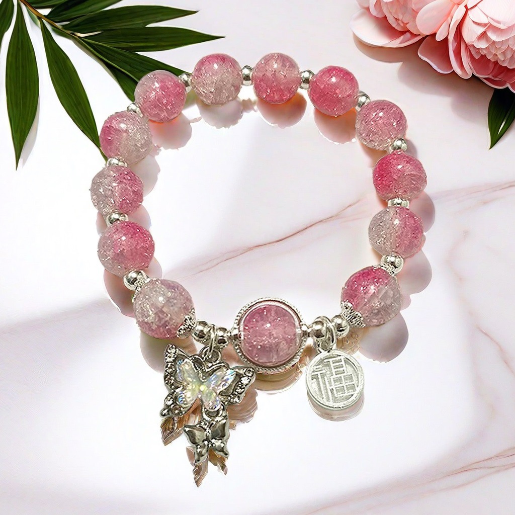 Pulsera de Lirio de los Valles Súper Hada, Promoción Especial 2025, para Mujer, Fresca y Única, Sensación de Alta Gama, Regalo de Pulsera con Cuentas para Mejor Amiga Estudiantil