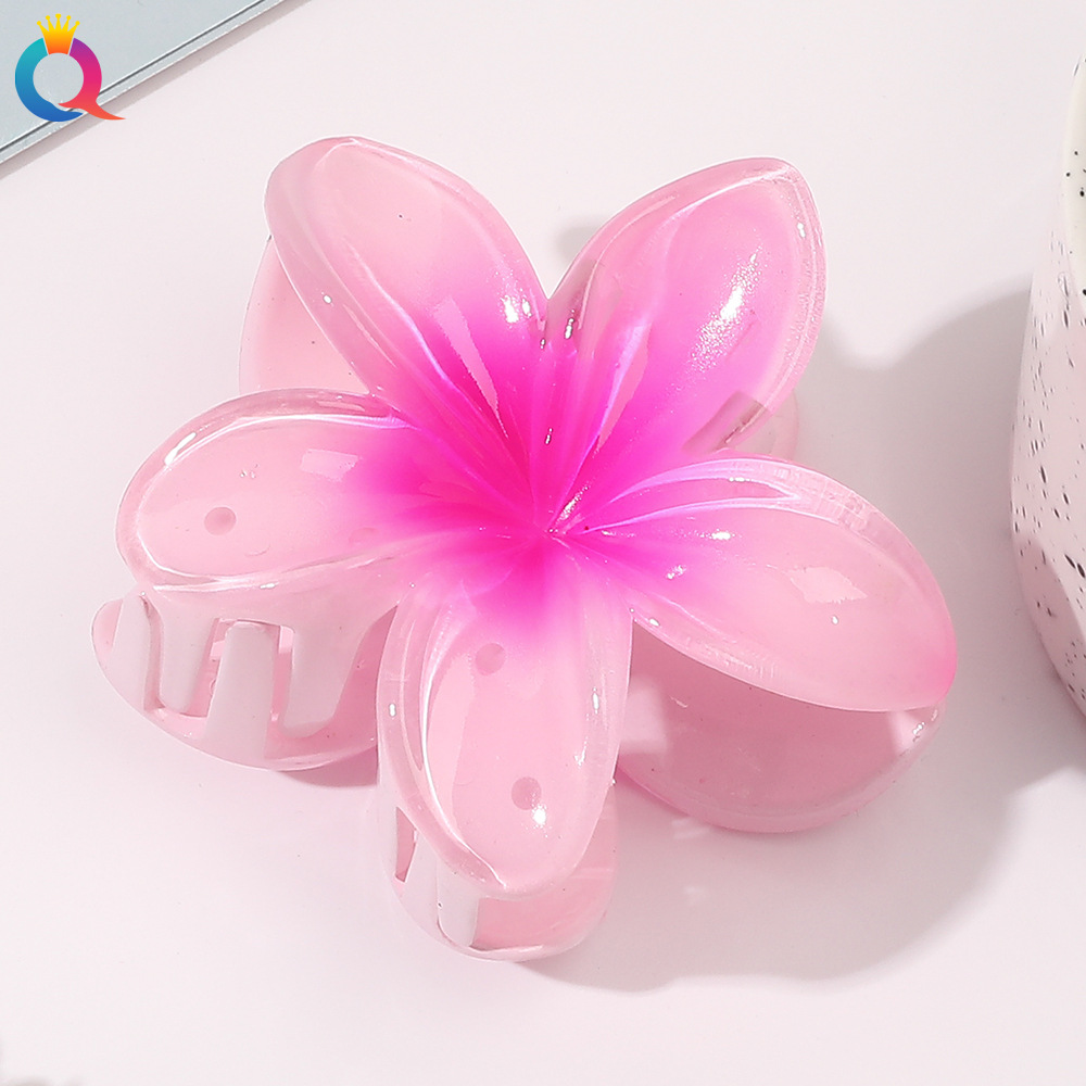 22g Weight Hair Claws Hair Accessories Type 1 Piece Quantity Holiday Occasion Plastic Material Flower Pattern Women'S Gender Sweet Style Women's Sweet Flower Plastic Hair Claws 6