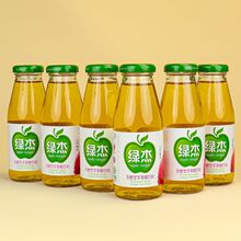 山东烟台绿杰苹果醋260mlx6瓶绿色食品果味饮料饮品泡沫箱发货