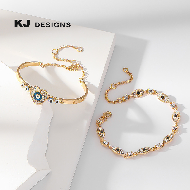 Kenjay European and American Fashion Devil's Eye Bracelet Daily All-match Cross-border Hot Blue Eye Mysticism Bracelet