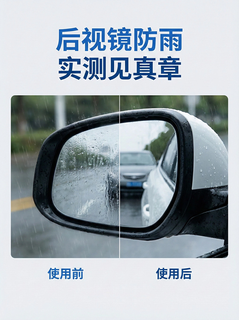 Dexi rearview mirror car anti-rain spray anti-fog agent waterproof car window glass spray magic tool for rainy days