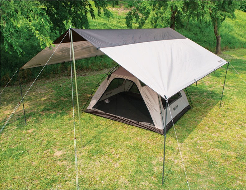 High-end three-section telescopic aluminum pole aluminum tube outdoor tent camp Post tent Hall bracket adjustable canopy support pole