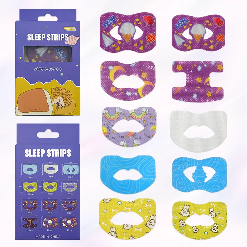 Cross-Border Wholesale Children's Mouth Tape for Closed Mouth Breathing, Anti-Mouth-Opening Tape for Adults Cross-Border Wholesale Children's Mouth Tape for Closed Mouth Breathing, Anti-Mouth-Opening Tape for Adults