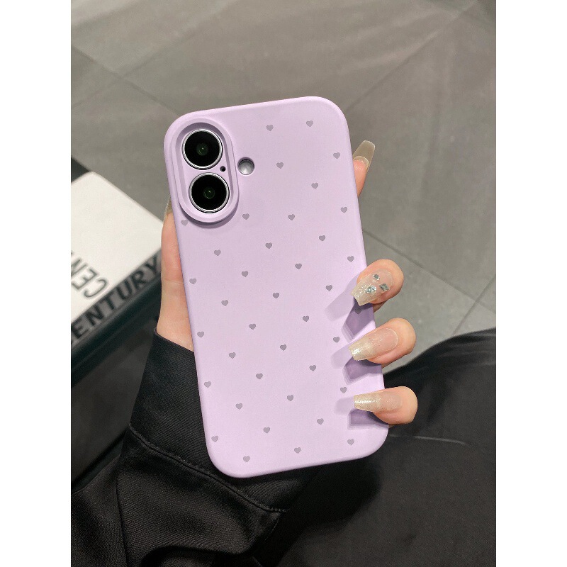 ins heart-shaped case suitable for Apple 17, iPhone 16 Pro Max, liquid silicone, new 15 Pro, 14 women's model ins heart-shaped case suitable for Apple 17, iPhone 16 Pro Max, liquid silicone, new 15 Pro, 14 women's model