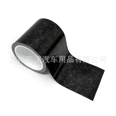 Cross-Border Hot-Selling 5Cm*900Cm Pet Forged Carbon Fiber Glossy Black Car Color Change Film Body Sticker Film (Auto Color Change Film) - glossy-carbon-black-3900cm