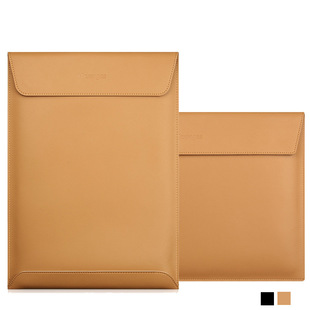 Leather Computer Sleeve Bag with Printed Logo 13inch MacBook Laptop Bag Pu Liner Hand Envelope Bag