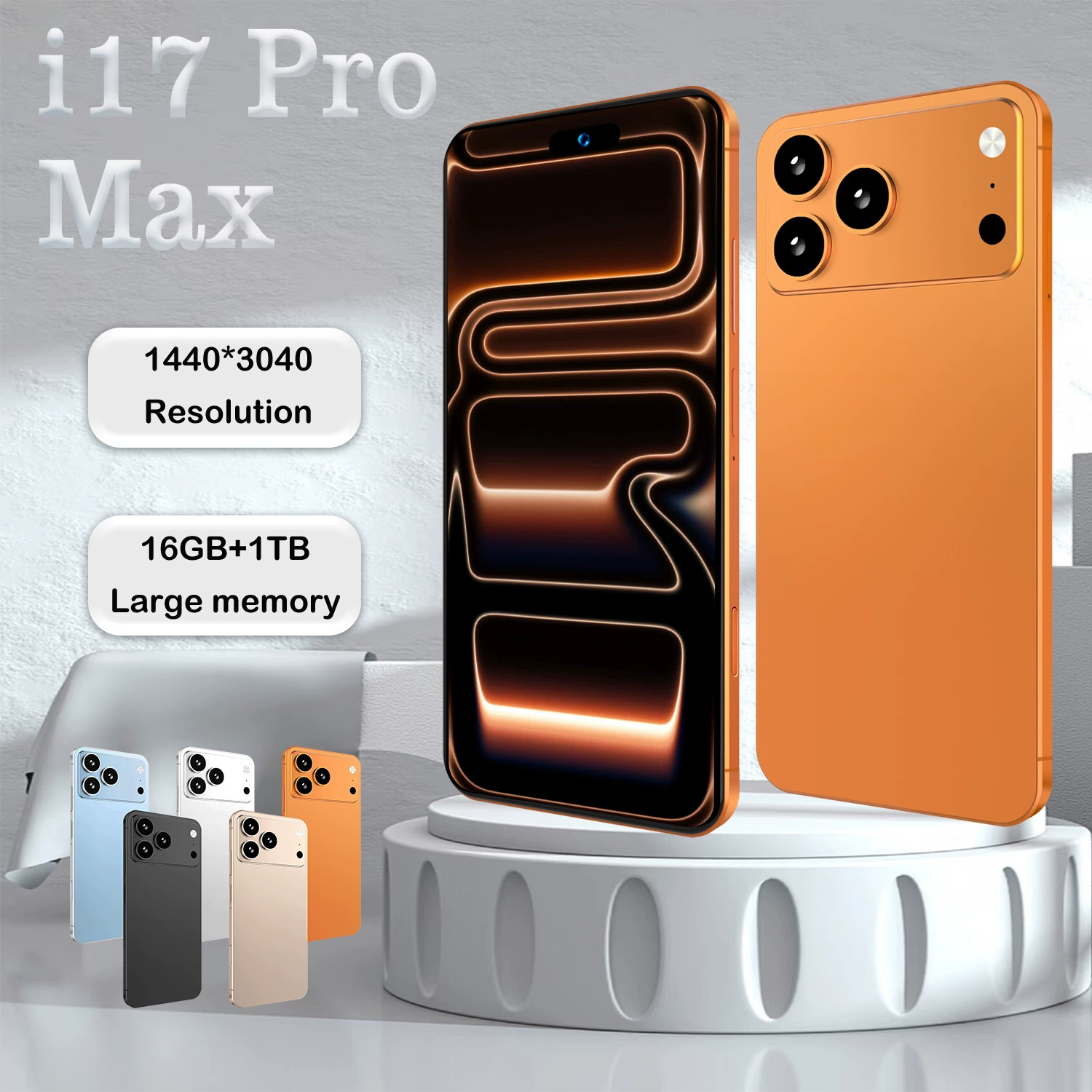 Мобильный телефон, умные часы, (поперечная торговля), Intel Core i17, 17 Pro Max, 4G, Android, 7.3 дюйма