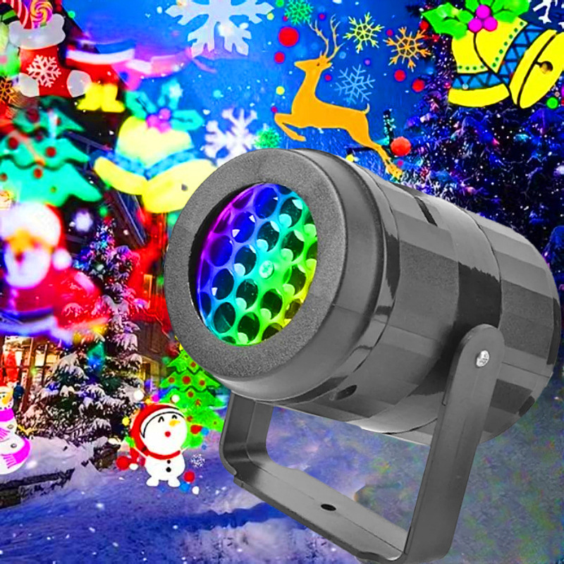 国境を越えたホームクリスマスプロジェクターライト吹雪スノーフレークレーザーライトアマゾン屋外LED16パターン雰囲気ライト|undefined
