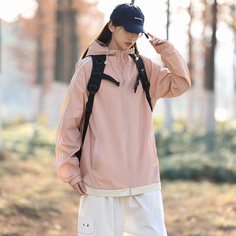 Fábrica de montaña ropa de protección solar para mujeres de verano nuevo anti-UV manga larga chaqueta con capuchón ligera delgada hombre 7706