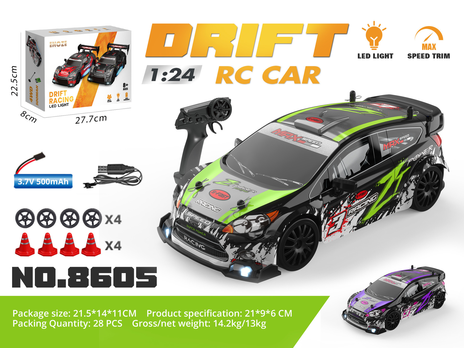 Transfronterizo RC coche de control remoto 4WD drift GTR coche de carreras chico M4 juguetes 911 carga de alta velocidad AE86 coche al por mayor