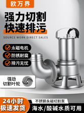 轻便型永磁切割泵抽淤泥浆泵鱼塘抽淤泥变频污水泵排污泵泥浆泵