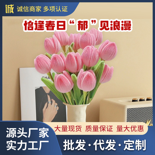 Twistable Tulip Bouquet DIY Craft Kit Carnation Red Rose for Girlfriend Friend's Festival Gift