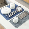 Silica gel big non-slip table table mat, waterproof drying rack, kitchen, anti-scald