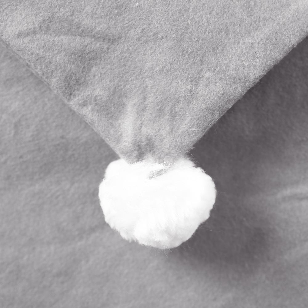 Decoración de Navidad no tejida gris cubierta de silla cubierta de taburetes cubierta de silla de Navidad gran sombrero al por mayor