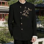 结婚男士订婚刺绣西服