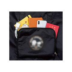 Japanese magazine travel bag portable high-quality Oxford cloth cartoon black large-capacity shoulder storage bag foldable