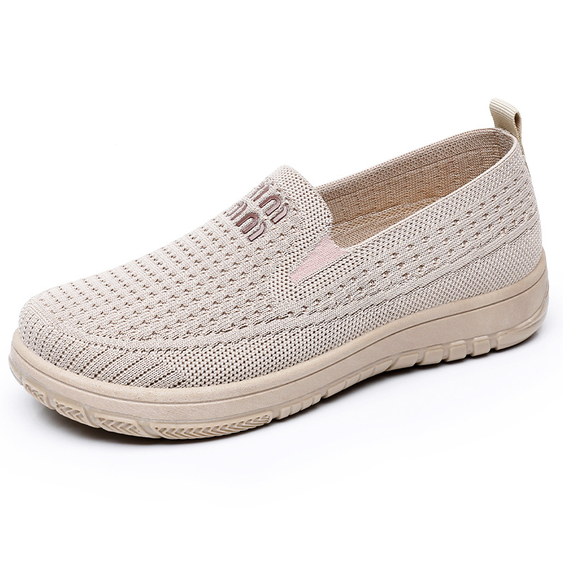Zapatos de mujer, versátiles, estilo veraniego, nuevos, sin cordones, de tela estilo Pekín, transpirables, de malla tejida, informales, al por mayor. image 6