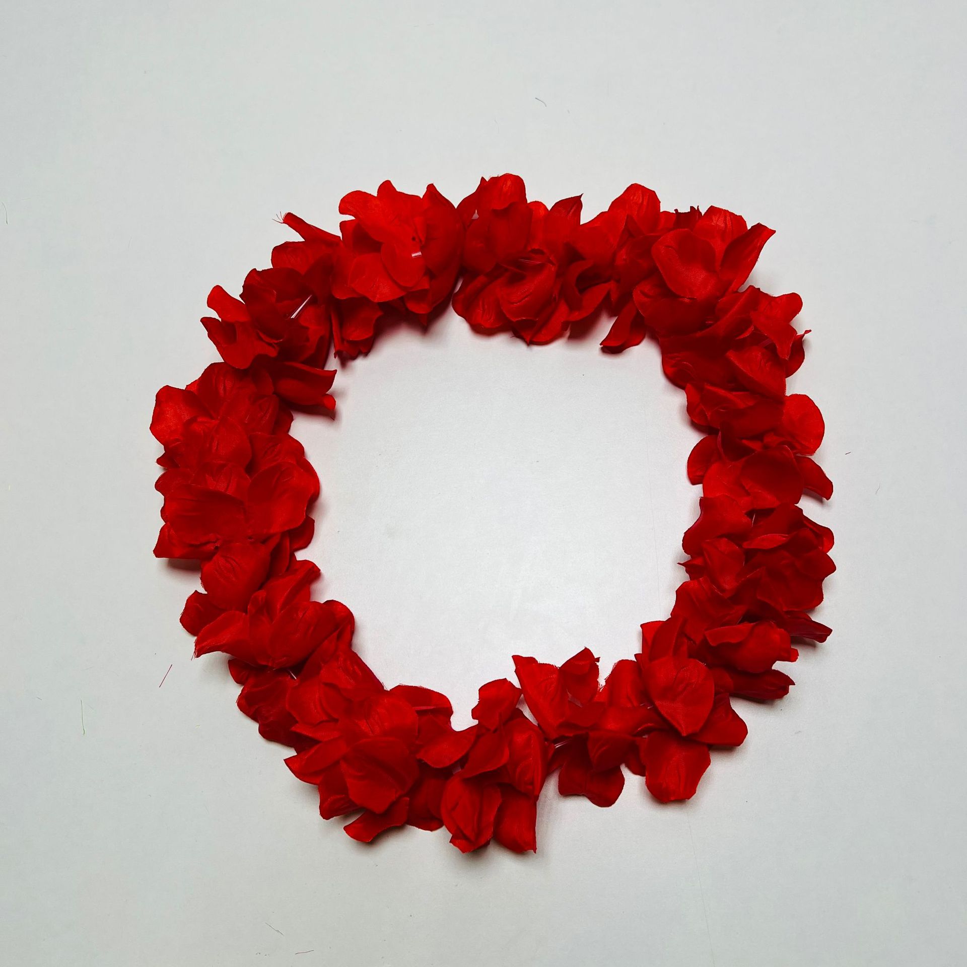 Nuevo espectáculo de danza de fiesta transfronteriza guirnalda de 11 cm de tela de poliéster hawaiana guirnalda de color de cuello de flor artificial